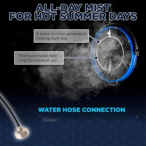 20 Inch 3-Speed Metal Misting Fan B153