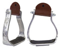 Angled Engraved Western Show Stirrups P185