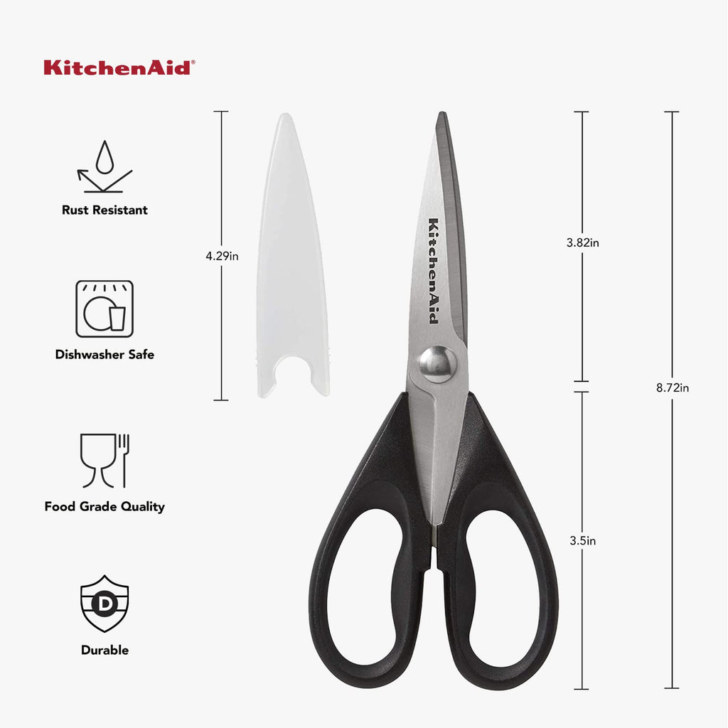 Black Stainless Steel Kitchen Shears T3858
