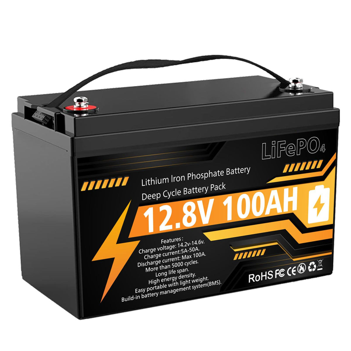 12V 100Ah LiFePO4 Deep Cycle Battery K21349