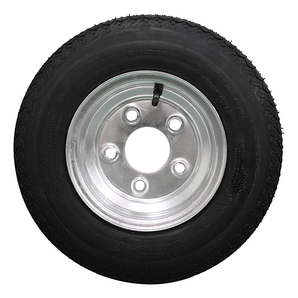 4.80-8 Trailer Tire & Wheel 5 Lug Galvanized E434