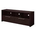 Espresso TV Stand with Storage Cabinets & Shelves B3989