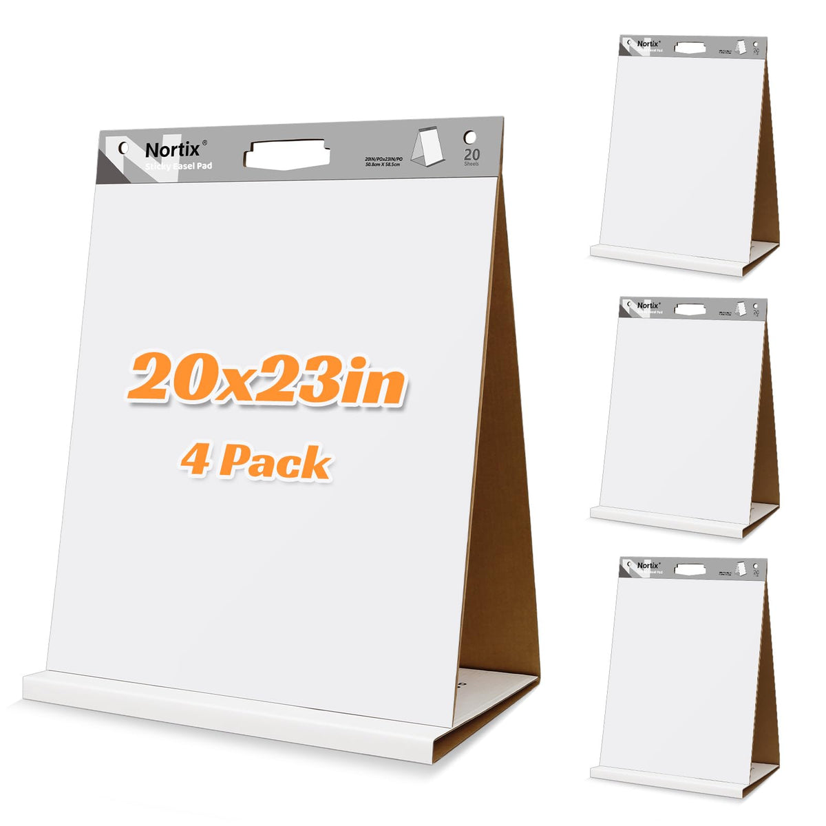 Sticky Easel Pads 20x23 Inches 20 Sheets 4 Pads N860