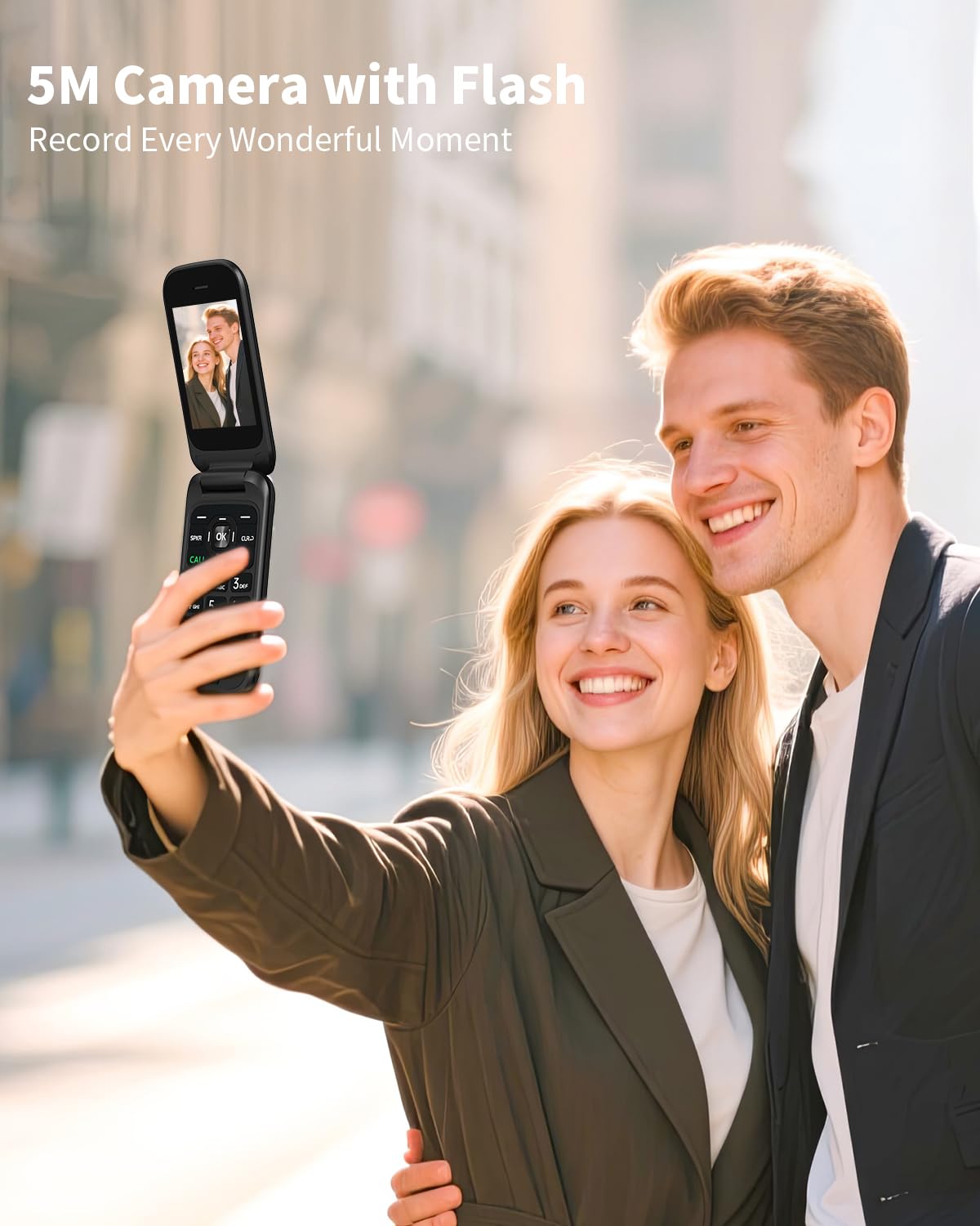 2.8" Dual Screen 4G LTE Flip Phone Y556