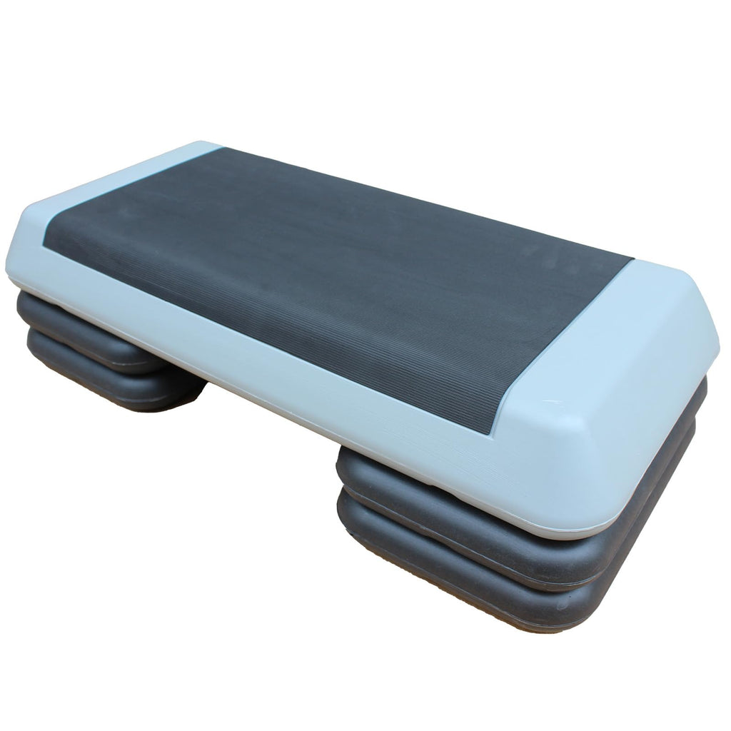 Adjustable Aerobic Exercise Step Platform with 2/4 Stackable Risers J884