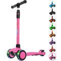 Kick Scooter 3-Wheeled Push Scooter with Light-Up Wheels X604212