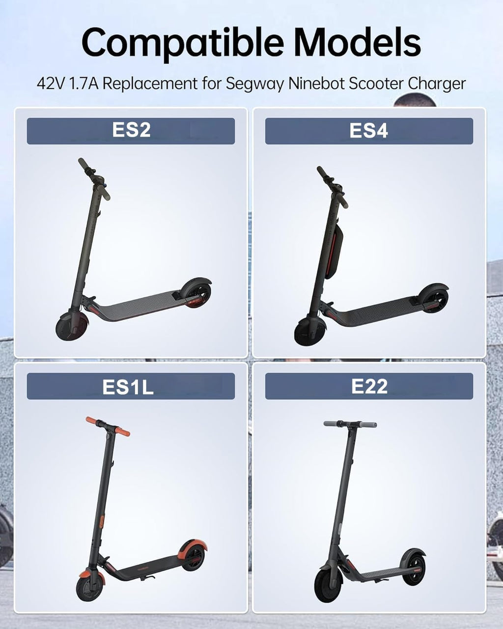 42V 1.7A Charger for Electric Scooter H1672