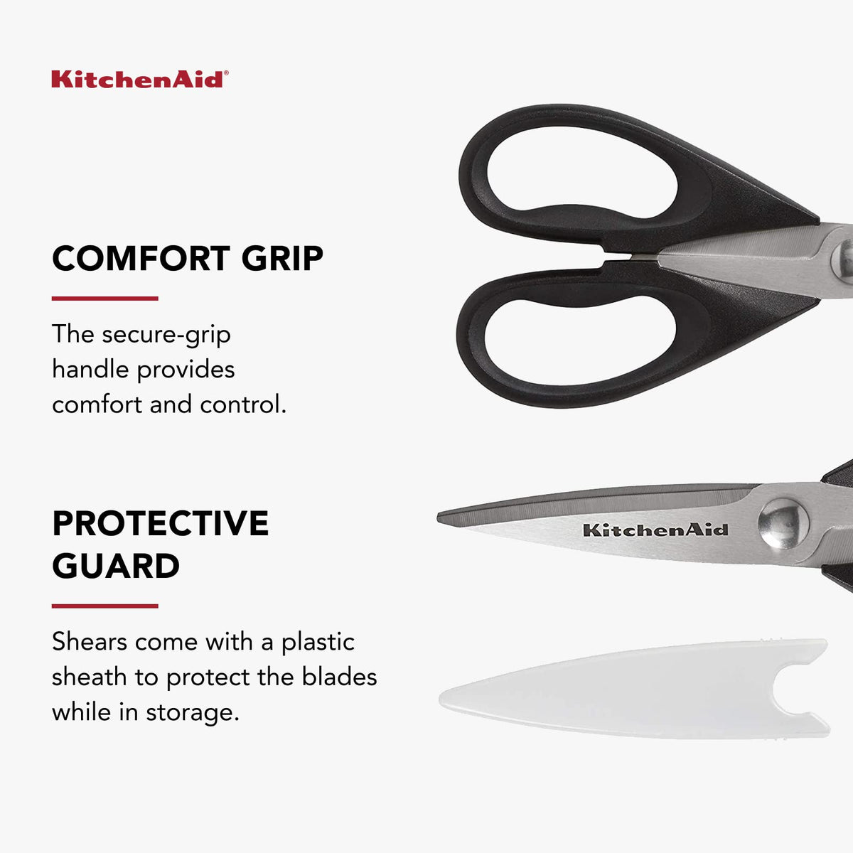 Black Stainless Steel Kitchen Shears T3858
