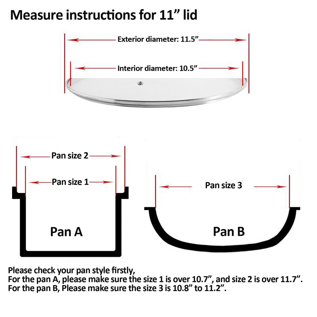 Tempered Glass Lid for 11 inches Cookware S53813