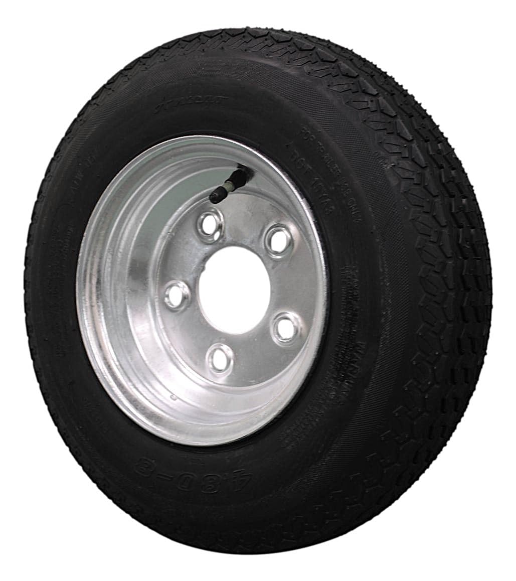 4.80-8 Trailer Tire & Wheel 5 Lug Galvanized E434