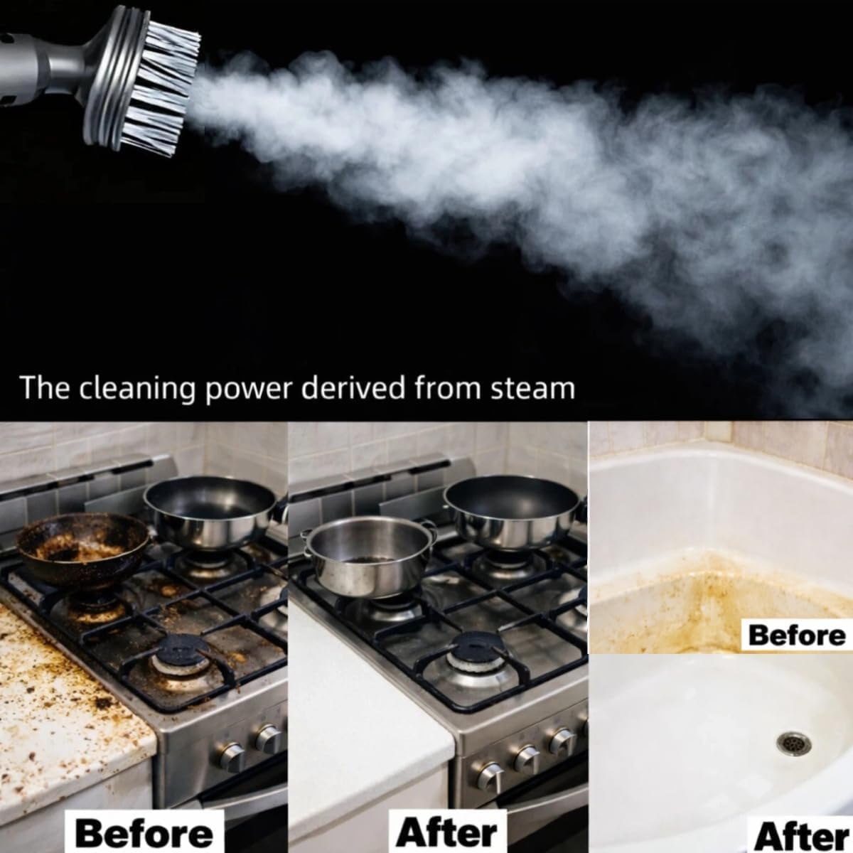 300°F Scrub & Steam Mop with 13 Accessories O269