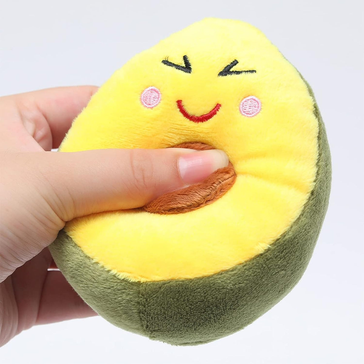 Squeaky Plush Avocado Dog Chew Toy H376675