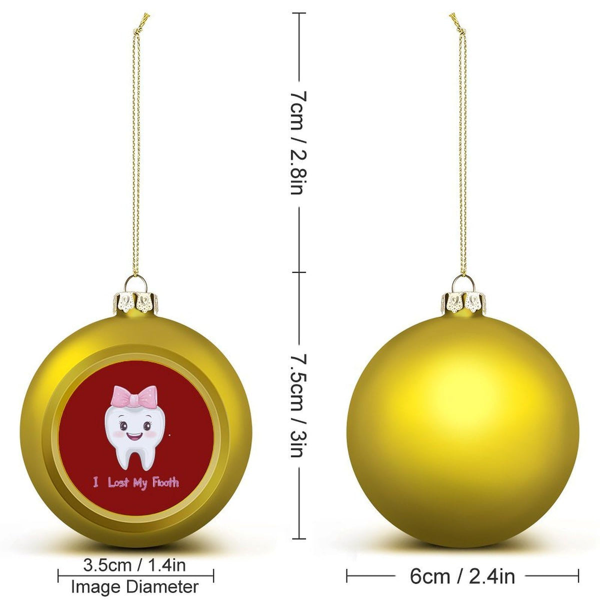 Christmas Ball Hanging Ornaments 4PCS N9297
