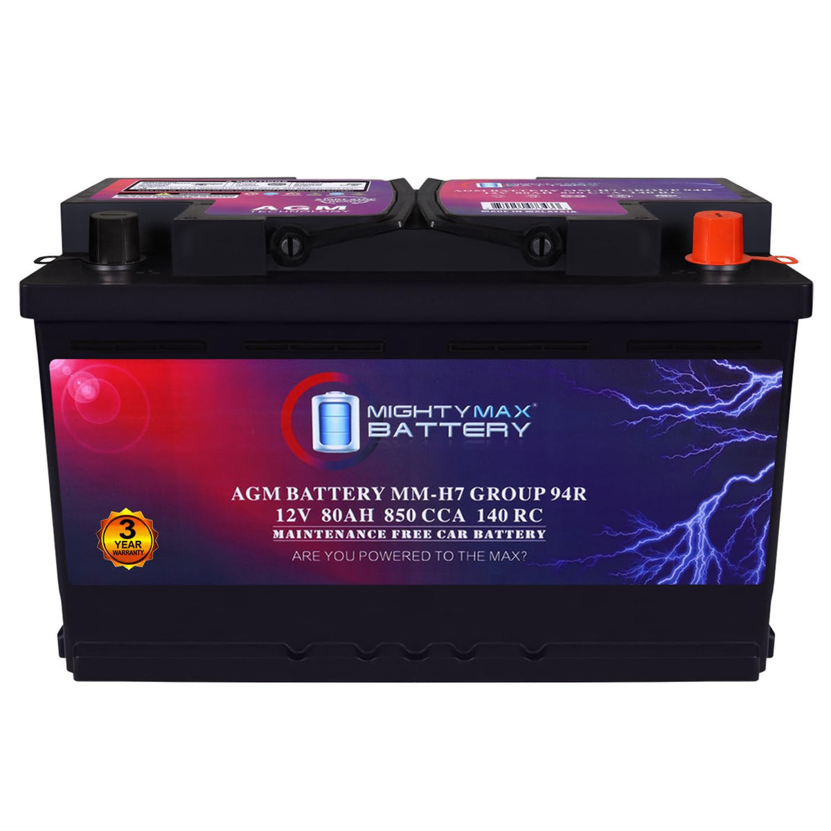 12V 80AH 850 CCA Replacement Battery K339781