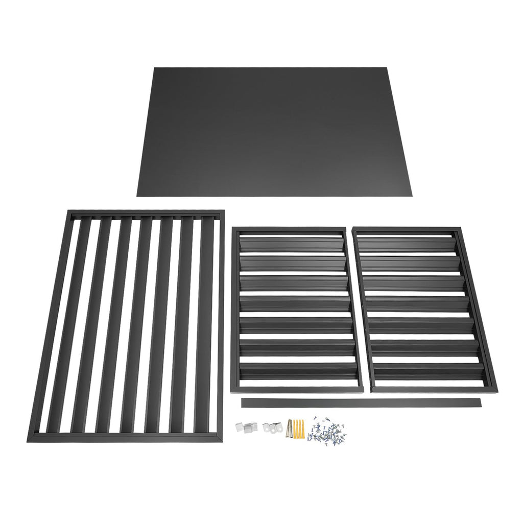 43x23x31 Inch Aluminum Alloy Air Conditioner Fence Screen O433209