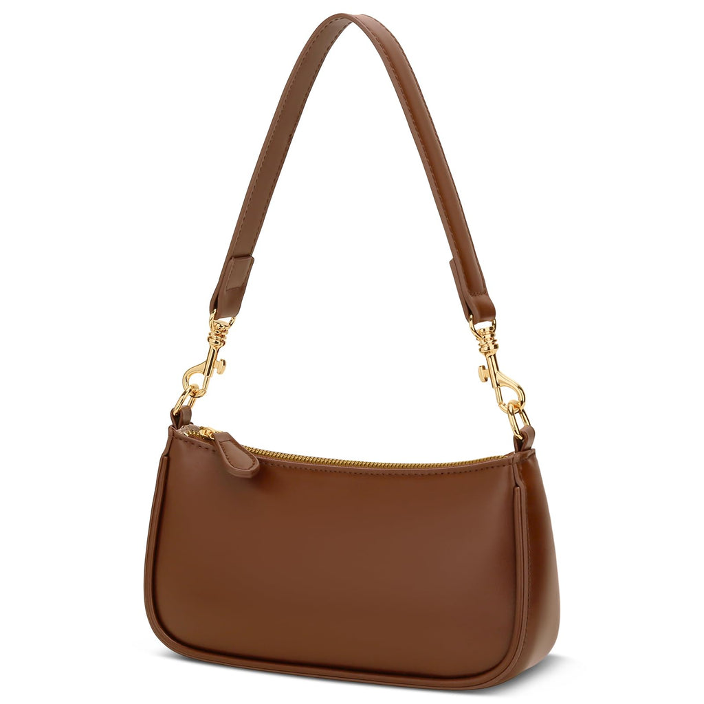 Small Black Purse with Zipper Closure D678