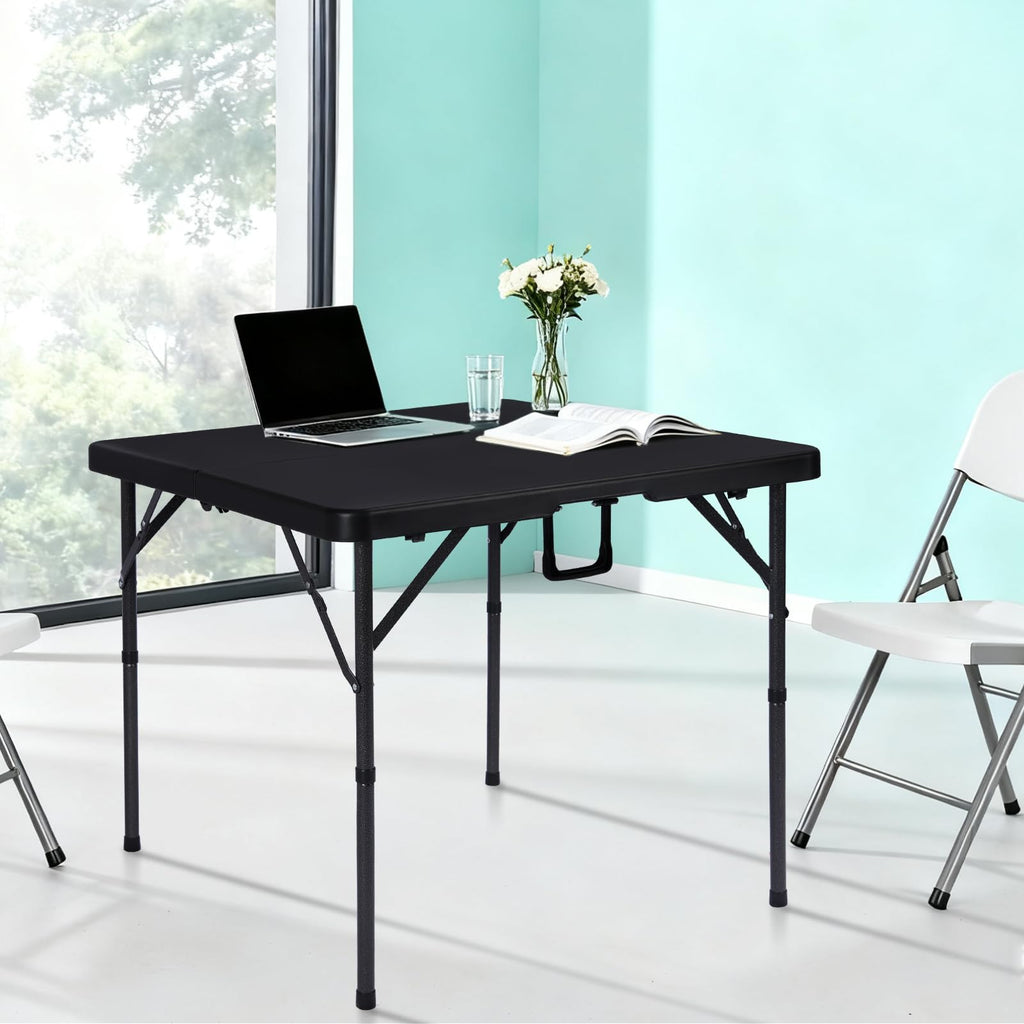 34" Black Folding Card Table I416