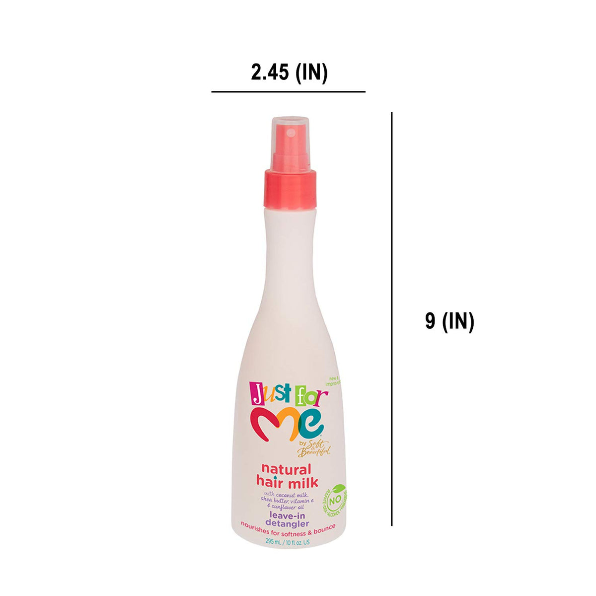 Natural Hair Milk Detangler with Coconut Milk, Shea Butter & Sunflower Oil, 10 oz L55130