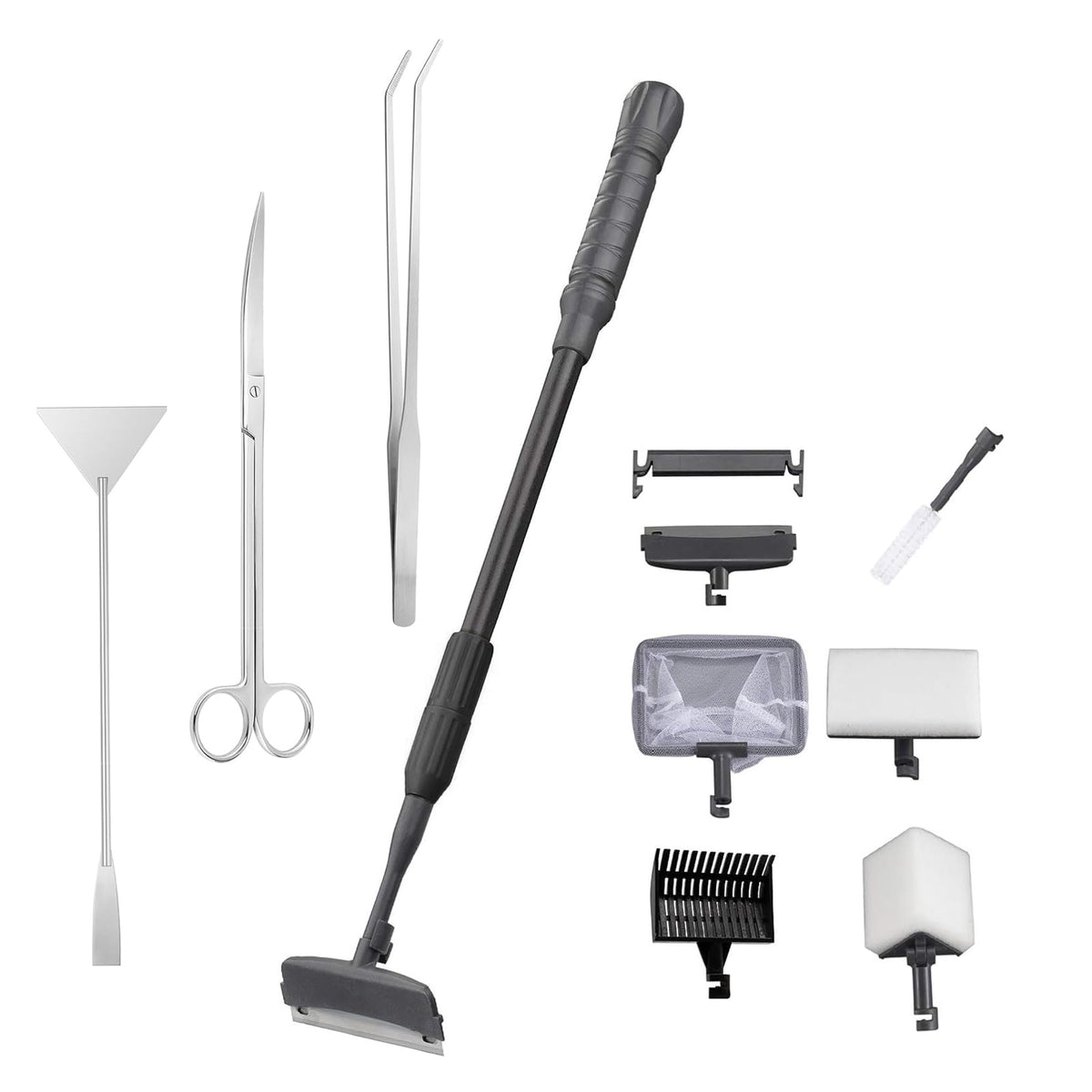 9IN1 Aquarium Cleaning Tools Long Handle Algae Scraper G899
