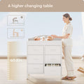 White 6 Drawer Changing Table Dresser H65731