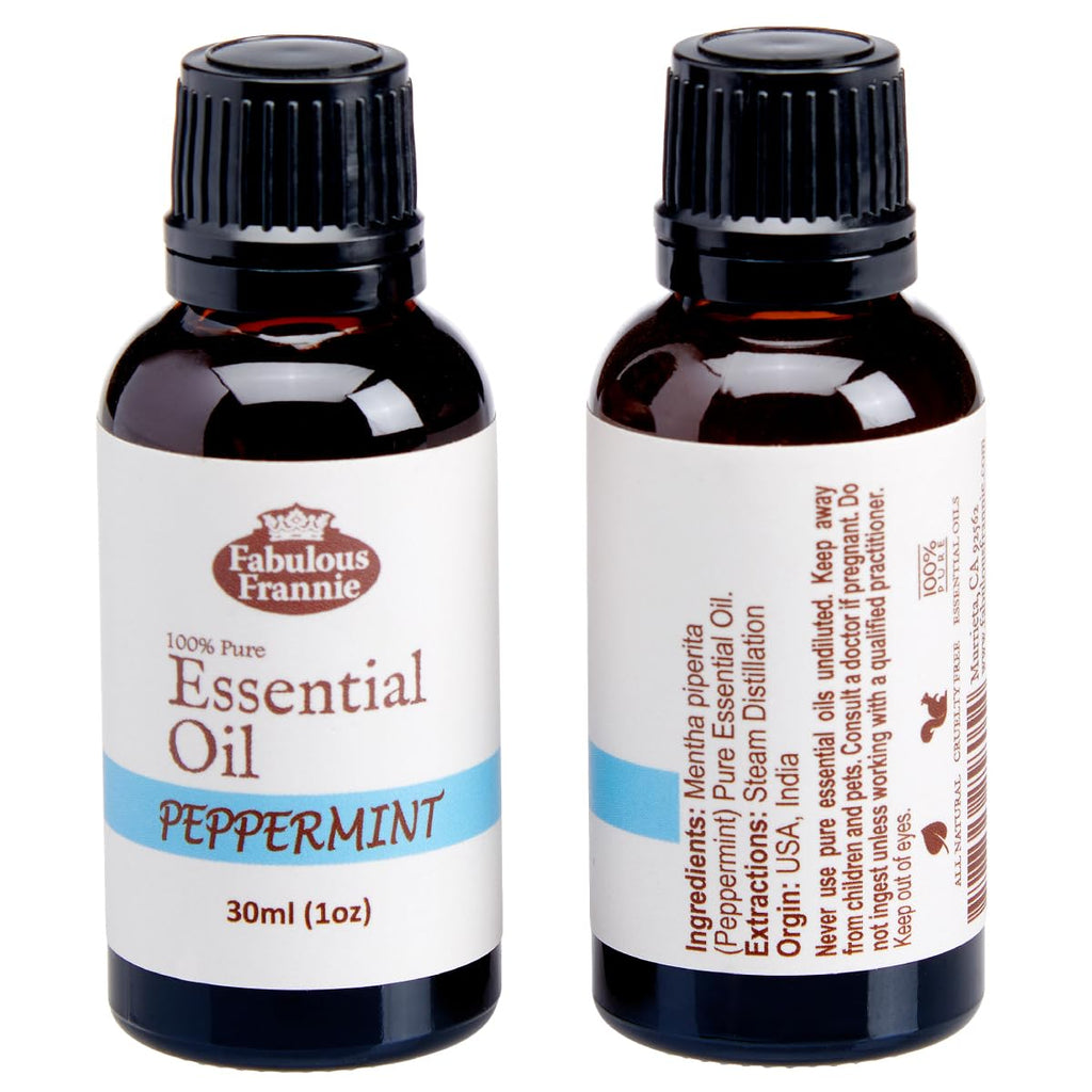 4 Pure Essential Oil Set Peppermint Lavender Sweet Orange Tea Tree 30ml L69252