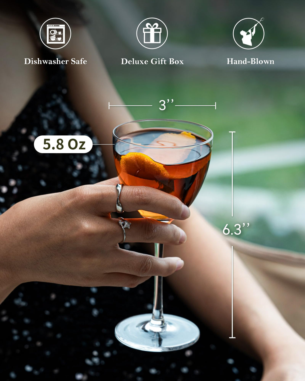 Set of 2 Cocktail Glasses W340