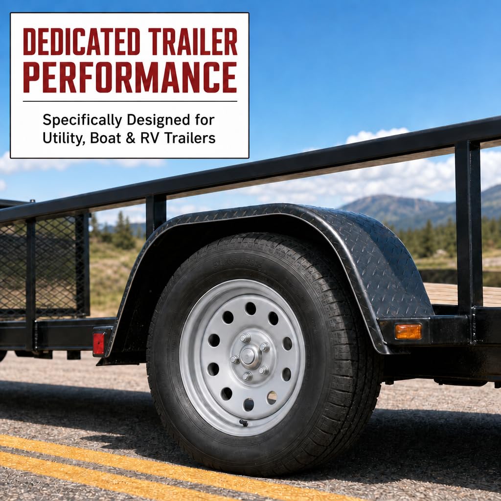 15 Inch 5 Lug Silver Trailer Wheel Y791
