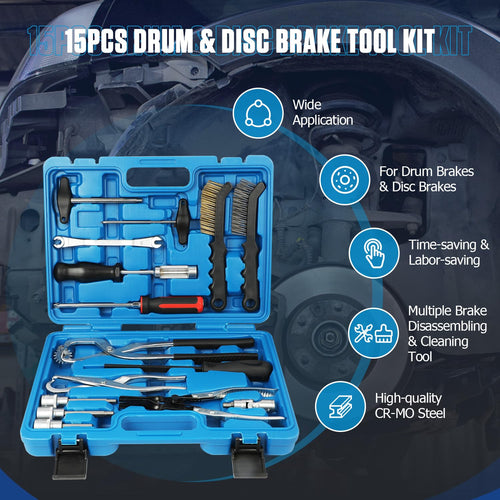 15 Pc Brake Drum Tool Kit C73694