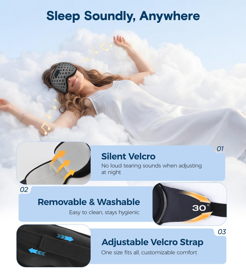 Bluetooth Cooling Weighted Sleep Mask A84291