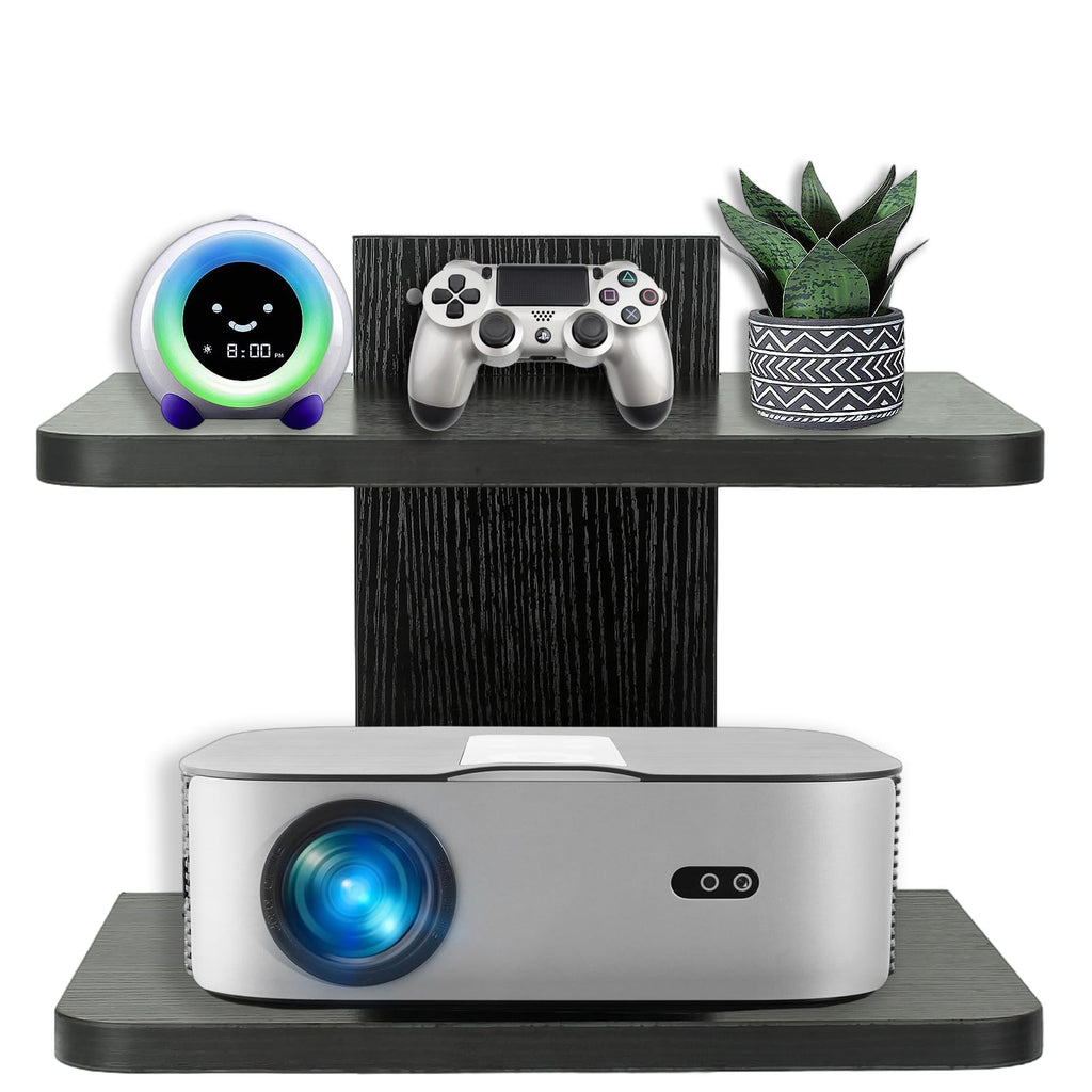 Black 2 Tier Projector Wall Mount O33540