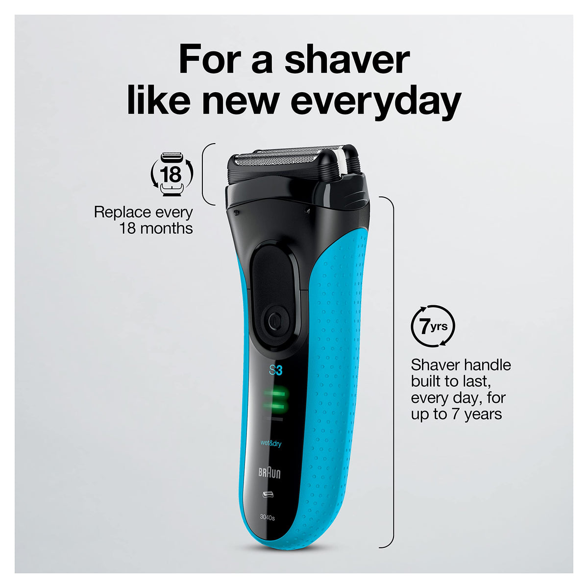 Electric Series 3 Wet & Dry Foil Shaver with Precision Trimmer E31277