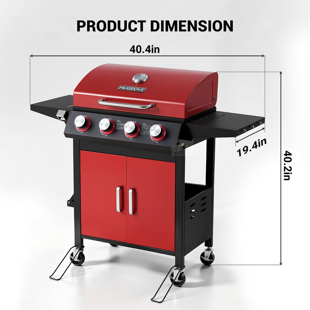 4-Burner Propane Gas Grill D19233
