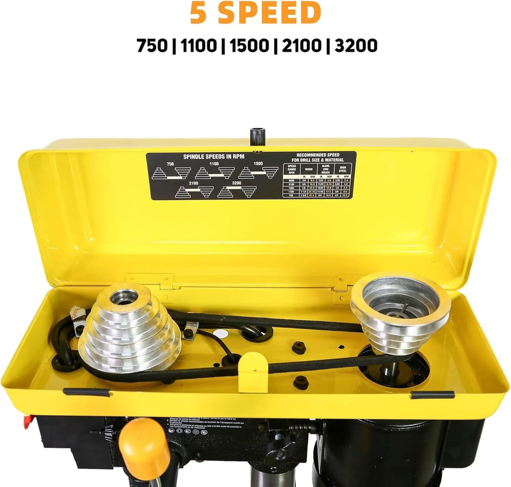 8-Inch 5-Speed Benchtop Drill Press W22180