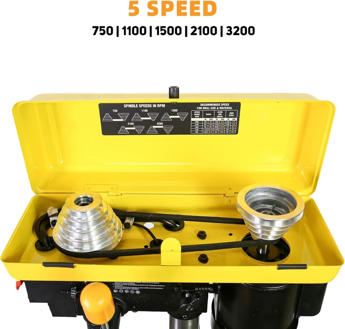 8-Inch 5-Speed Benchtop Drill Press W22180