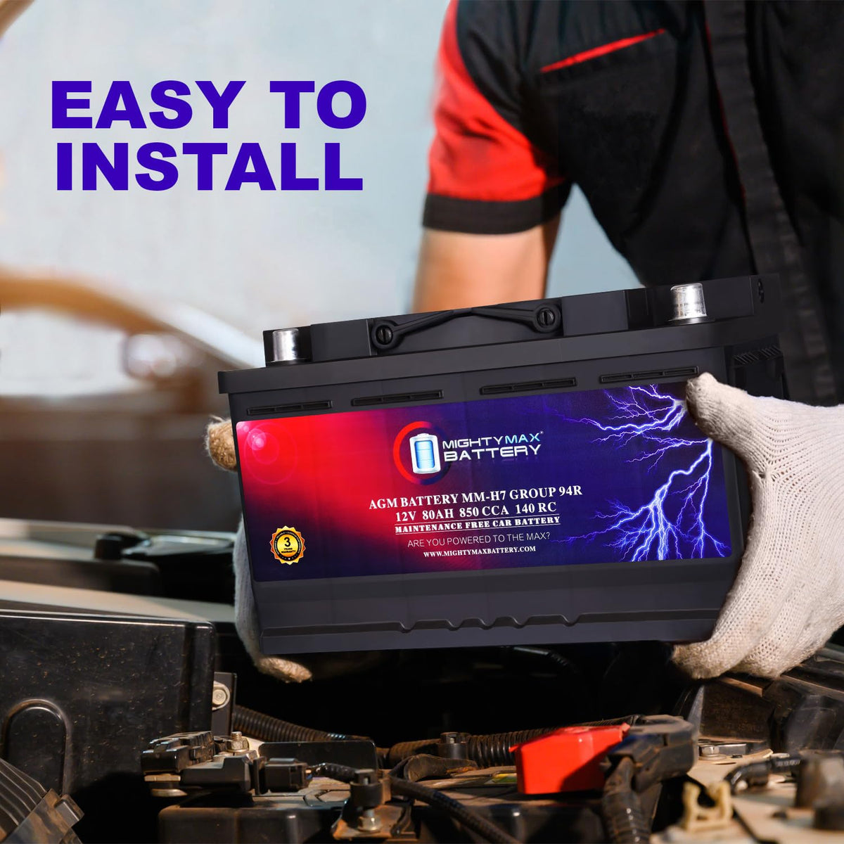 12V 80AH 850 CCA Replacement Battery K339781