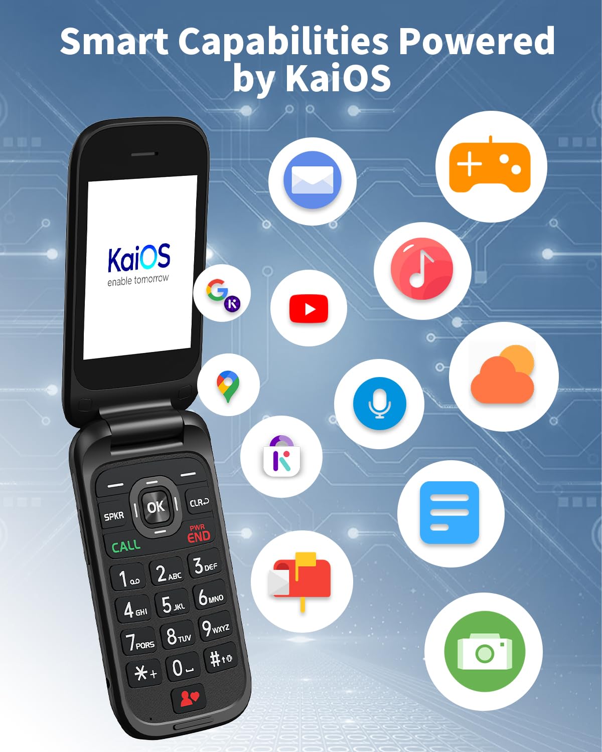 2.8" Dual Screen 4G LTE Flip Phone Y556