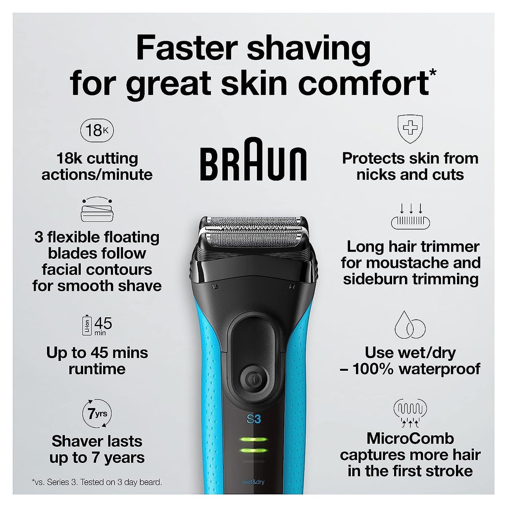 Electric Series 3 Wet & Dry Foil Shaver with Precision Trimmer E31277