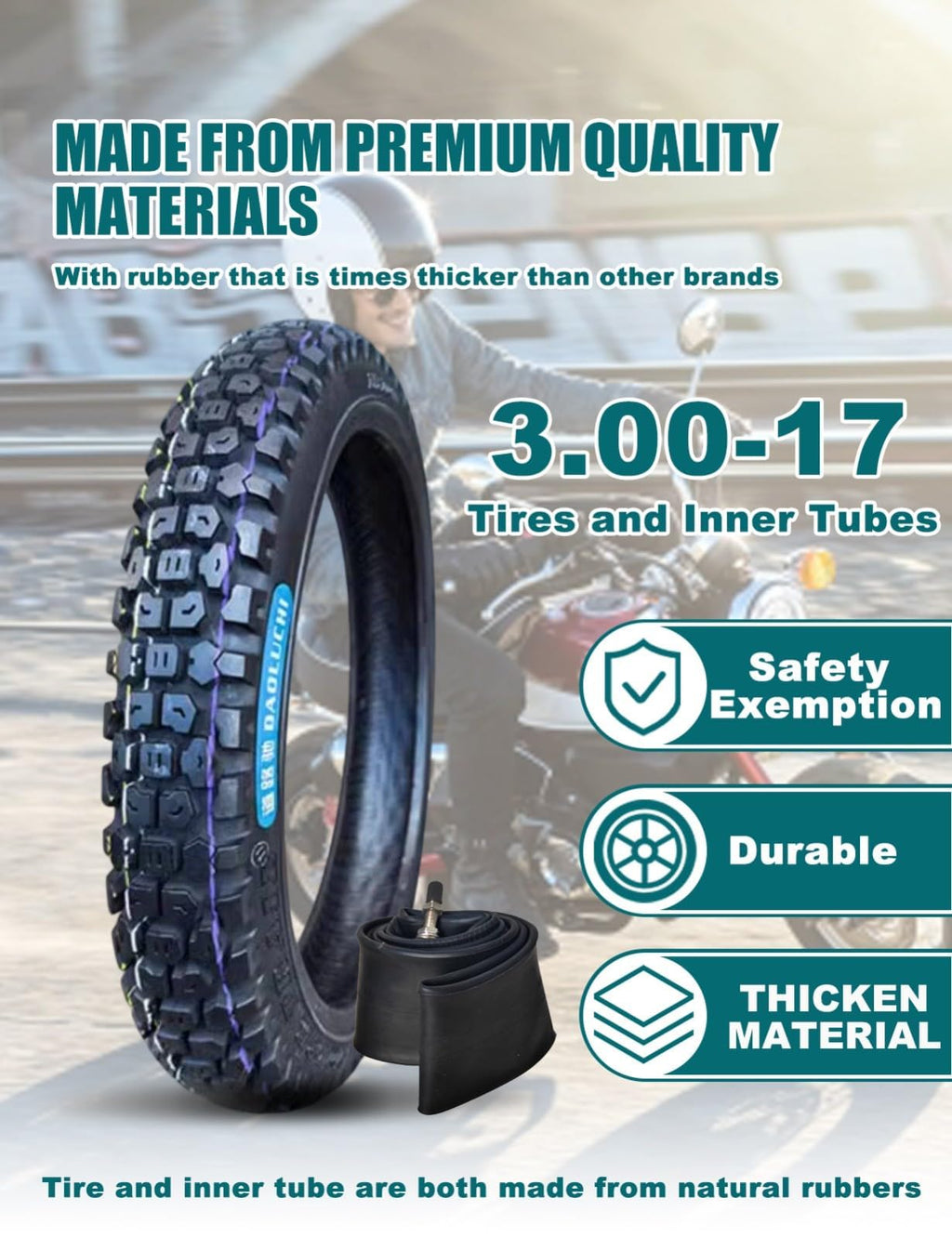 3.00-17 Scooter Tire Q8833