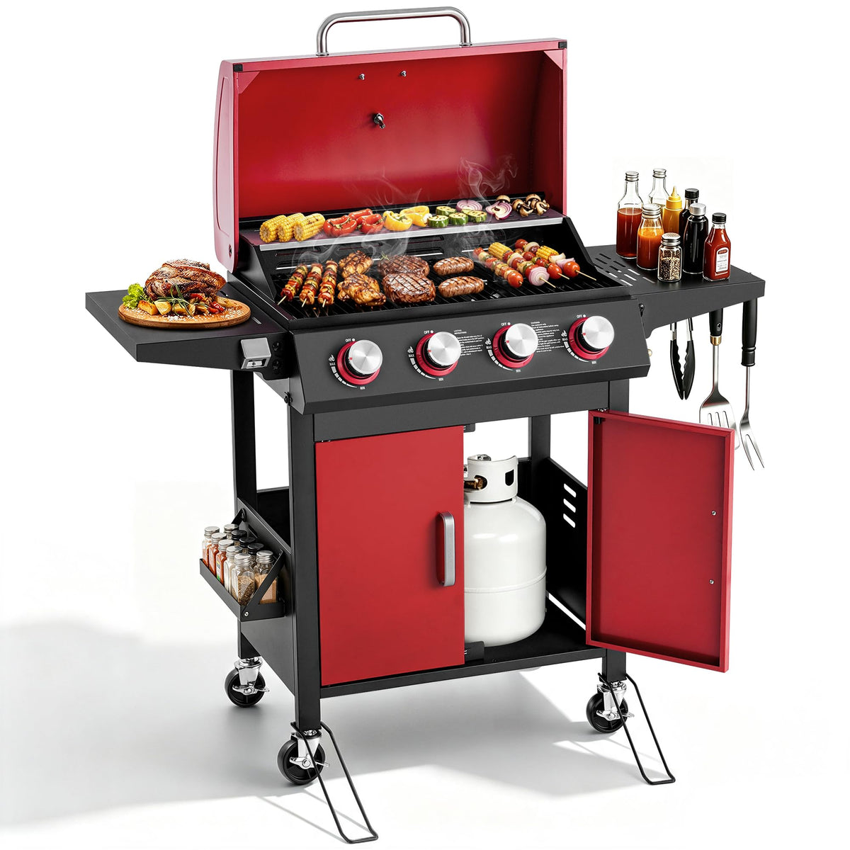 4-Burner Propane Gas Grill D19233