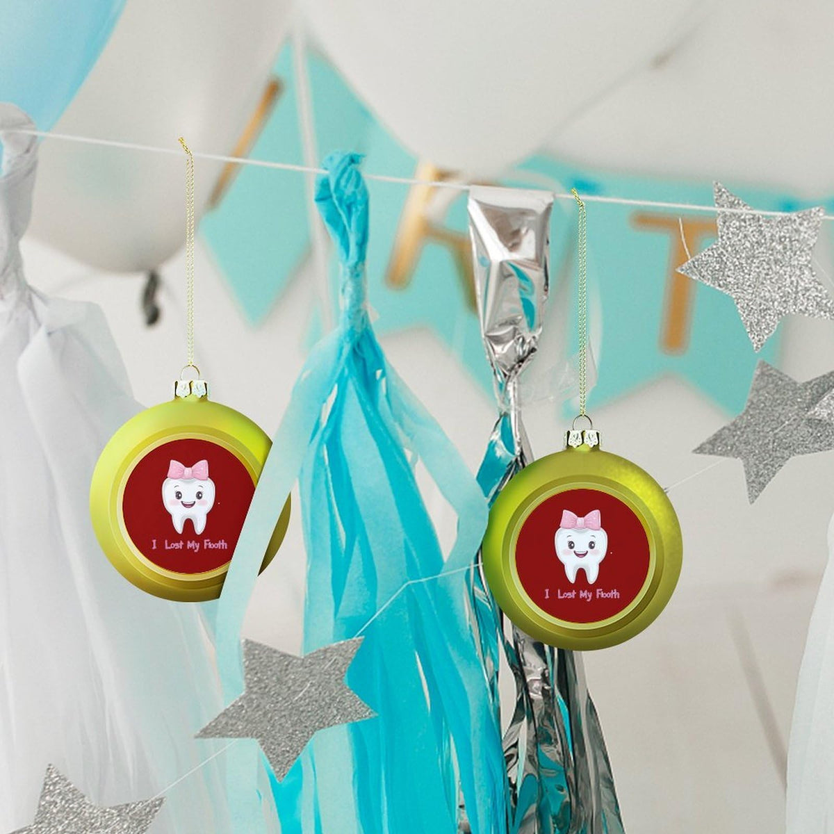 Christmas Ball Hanging Ornaments 4PCS N9297