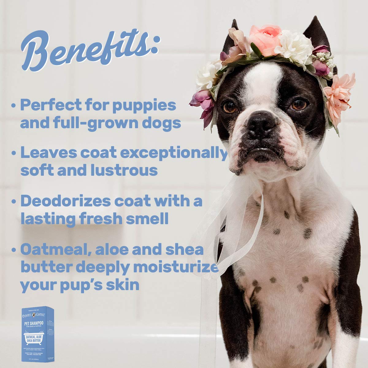 Oatmeal Aloe Shea Butter Dog Shampoo 14 fl. oz K404445
