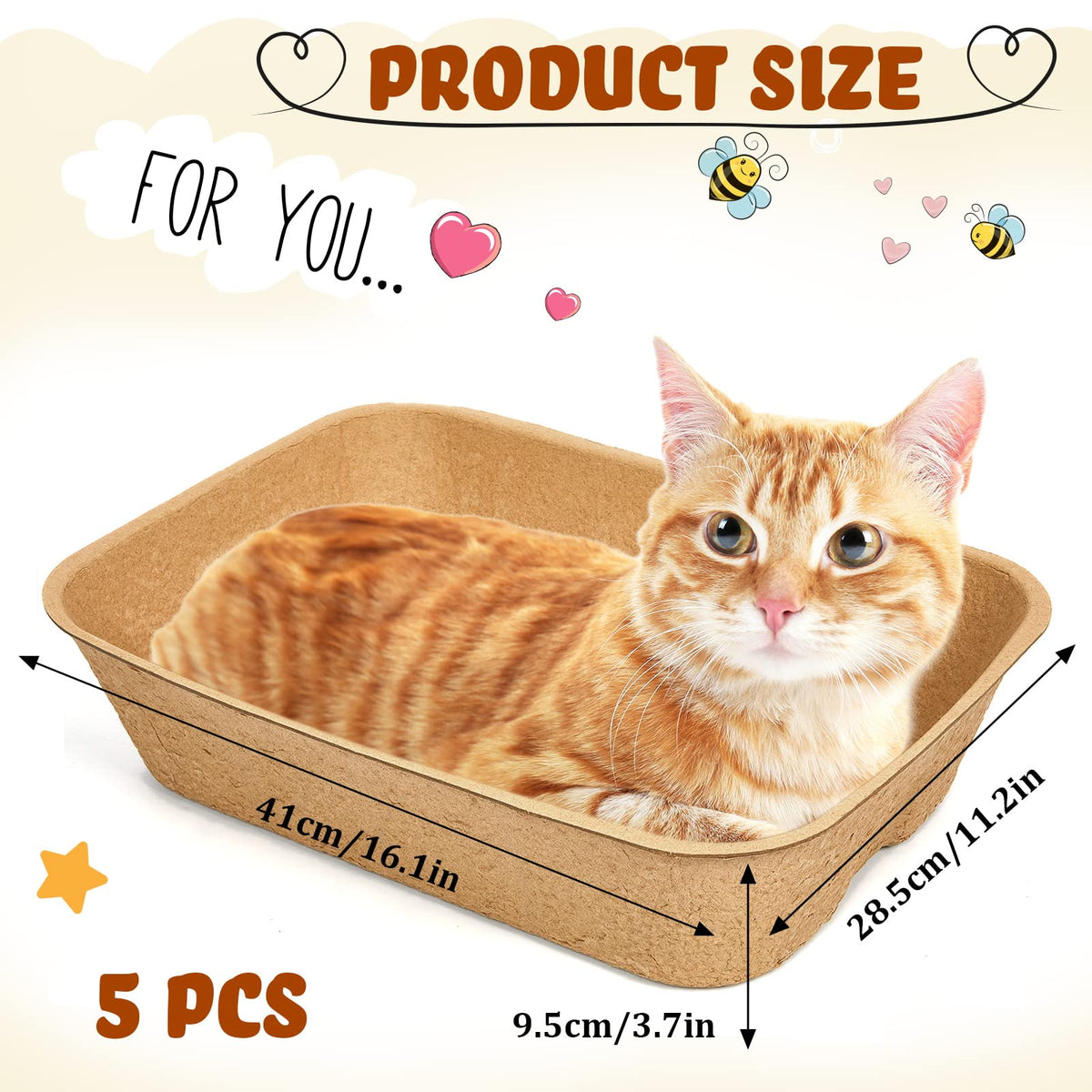 15 Pack Disposable Cat Litter Box Large D71924