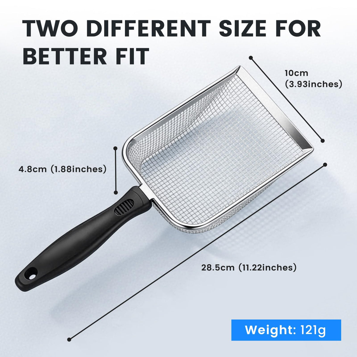 Stainless Steel Mesh Cat Litter Scoop 2.8mm Hole Z550