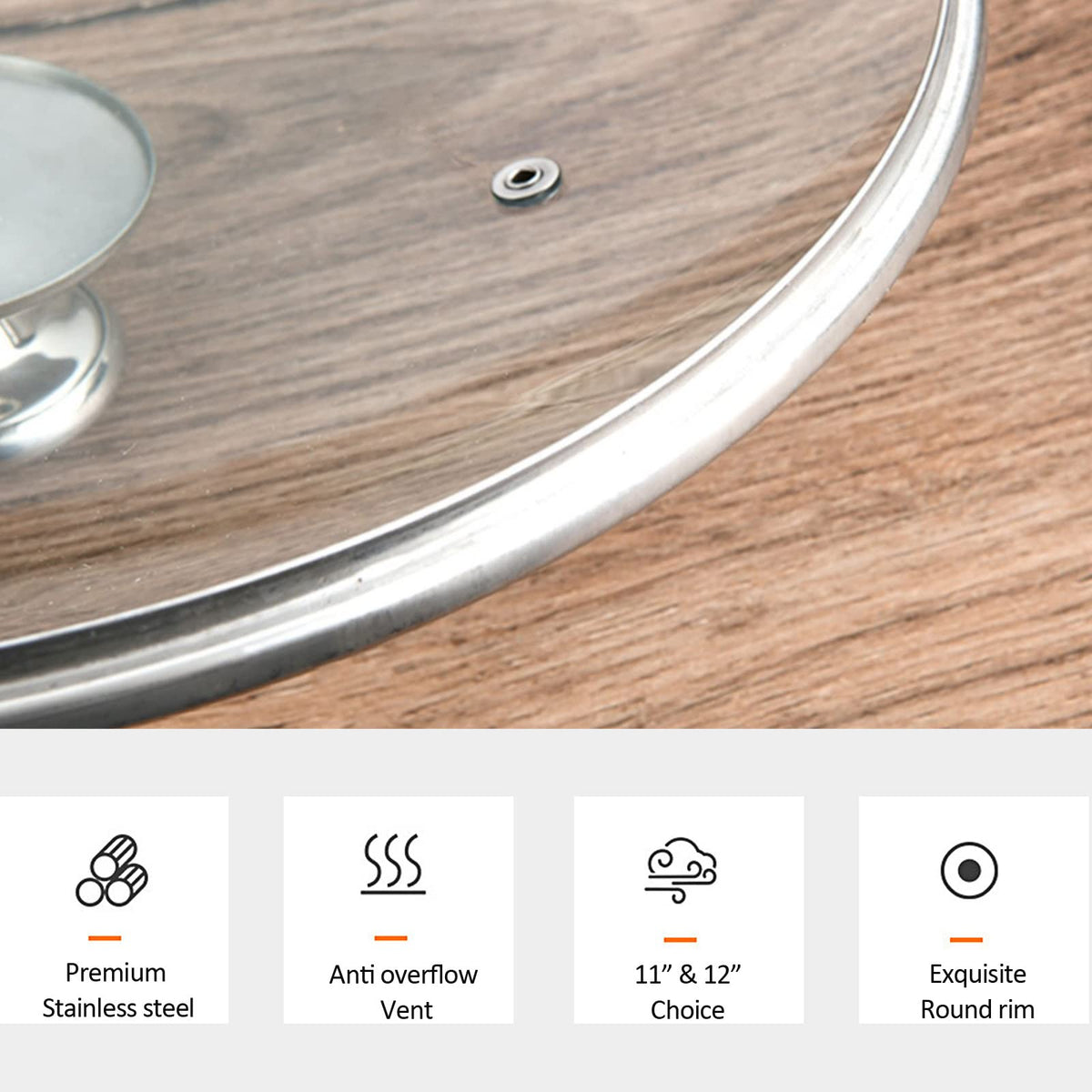 Tempered Glass Lid for 11 inches Cookware S53813