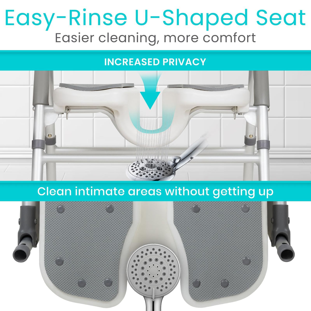 U-Shaped Shower Chair with Arms E669