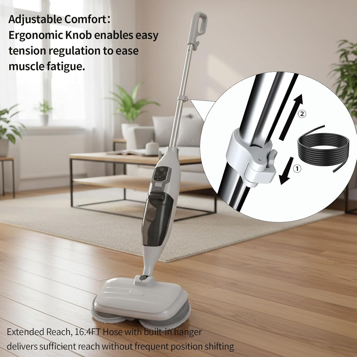 300°F Scrub & Steam Mop with 13 Accessories O269