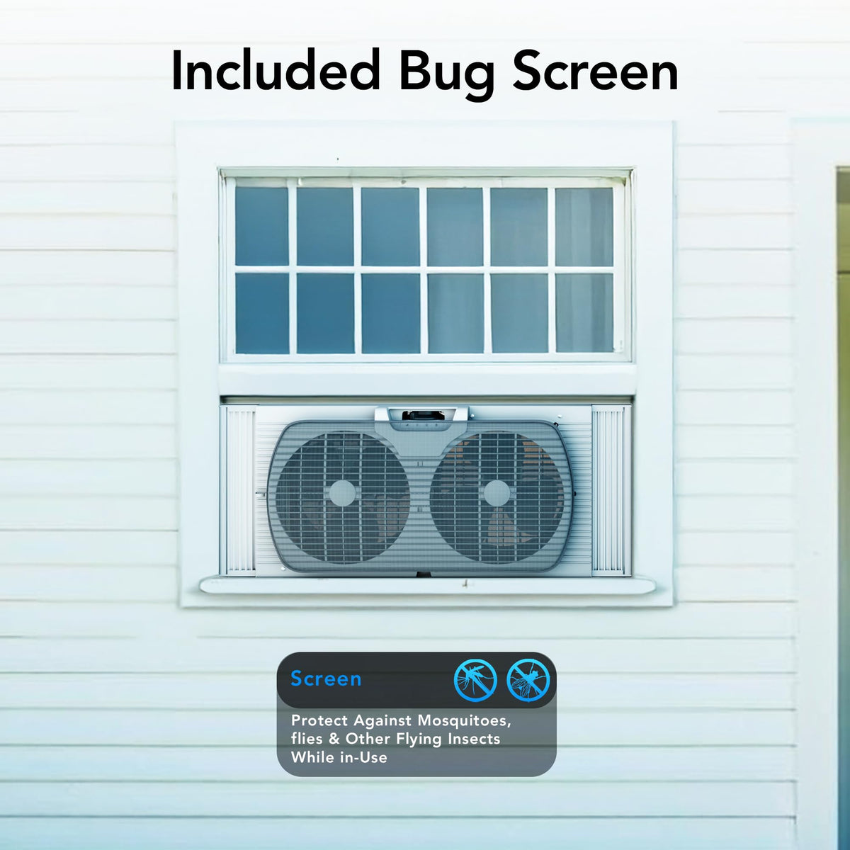 Reversible Twin Window Fan with 3-Speeds Y443037