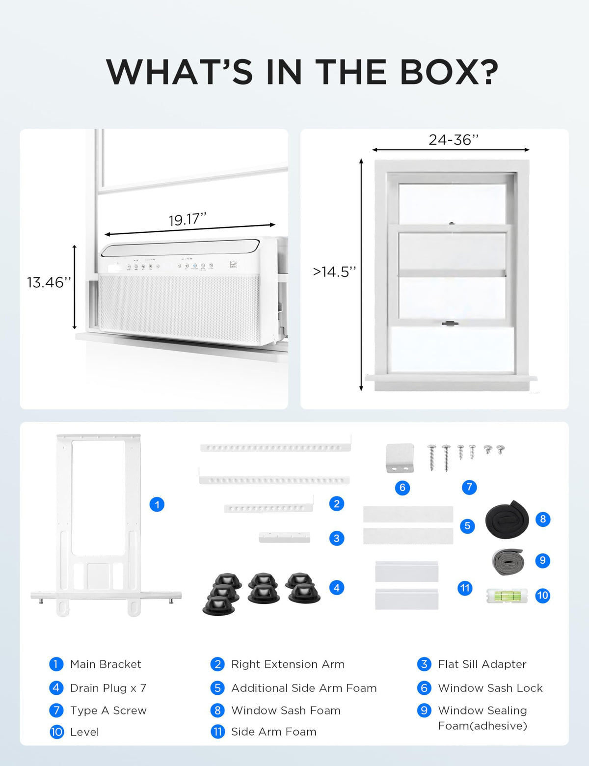 U-Shaped Window Air Conditioner L8148