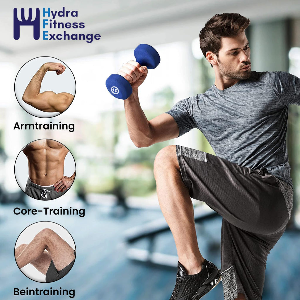 Neoprene Coated Dumbbell Set Blue C60168