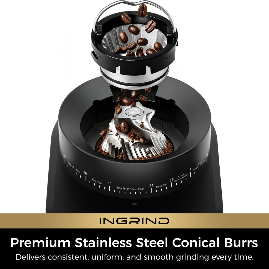 Espresso Machine with Conical Burr Coffee Grinder U994619